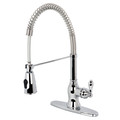 Gourmetier Single-Handle Pre-Rinse Kitchen Faucet, Chrome GSY8891ACL